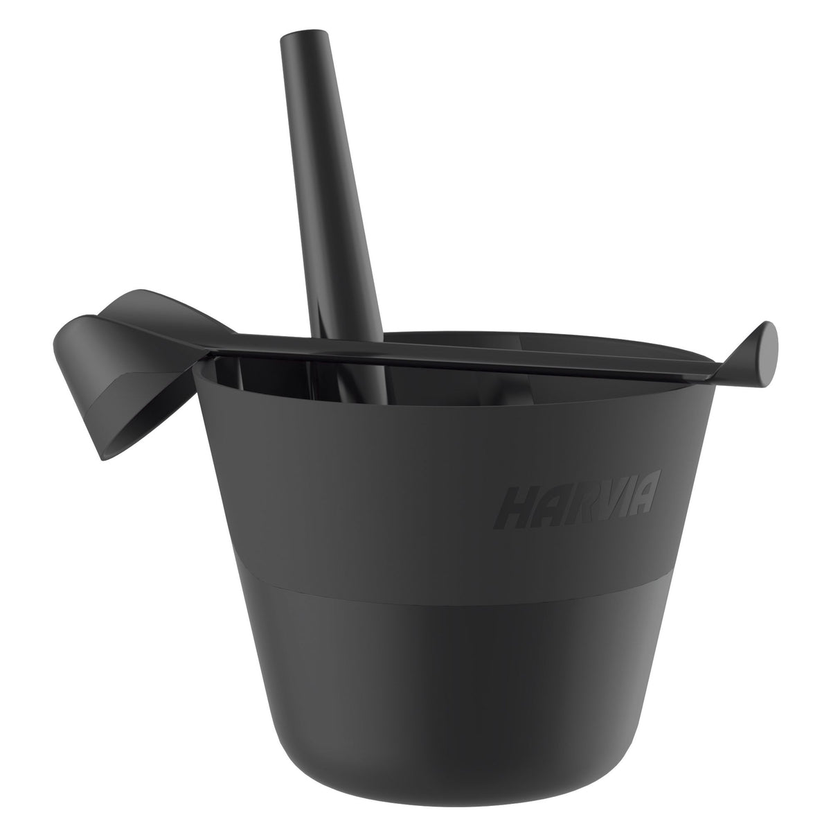 Harvia Sauna Bucket and Ladle Set, 7L & 200mL, Black - 01_hero.jpg