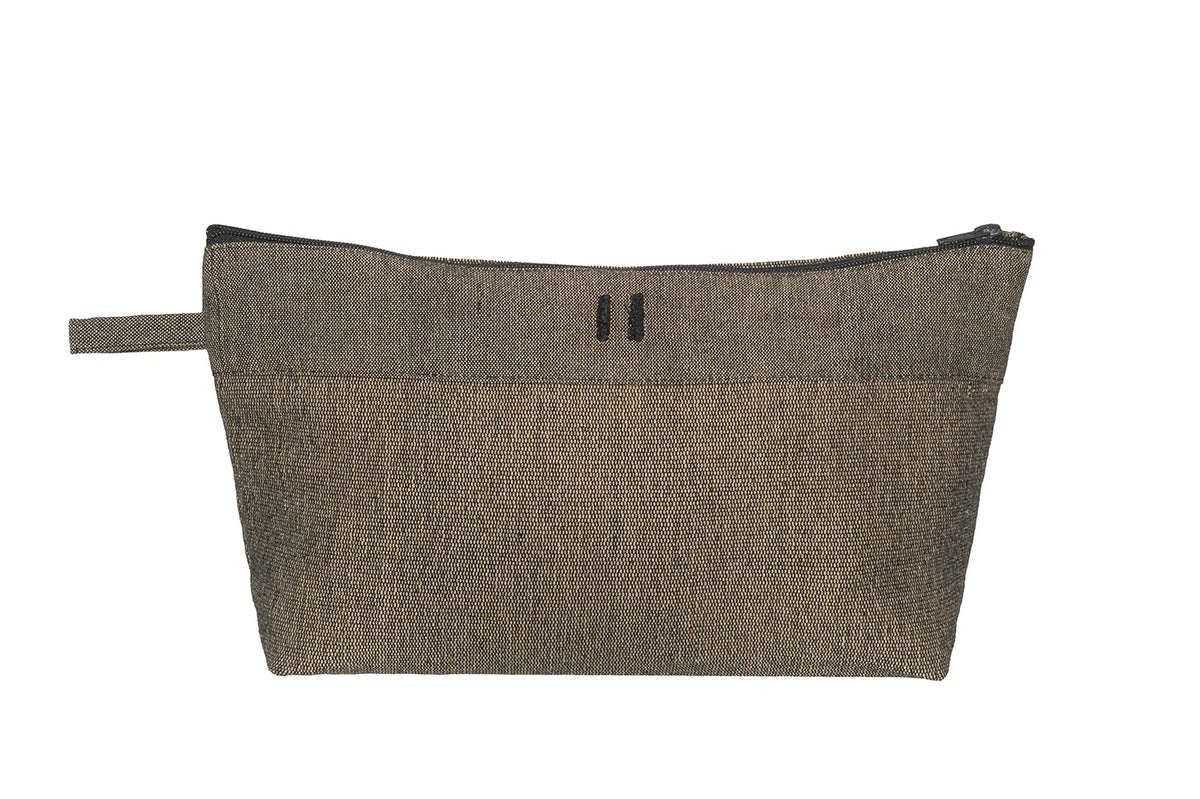 Rento Kenno Recycled Cotton Cosmetic Bag - Brown