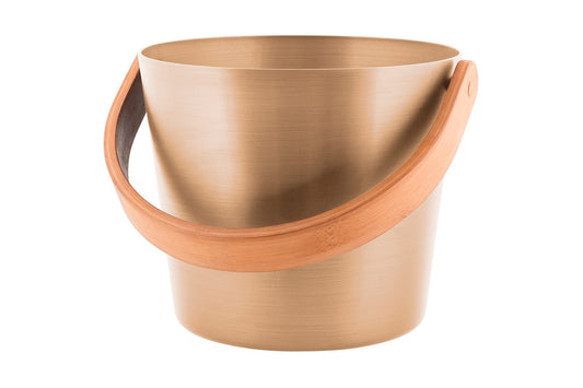 Rento Aluminum Curved Handle Sauna Bucket 5L - Champagne