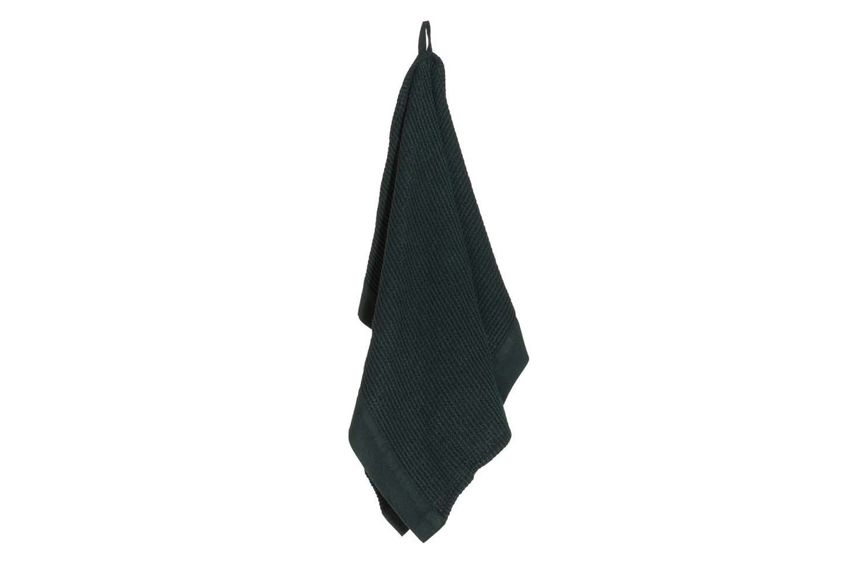 Rento Kenno Recycled Cotton Sauna Hand Towel 20" x 28" - Dark Green