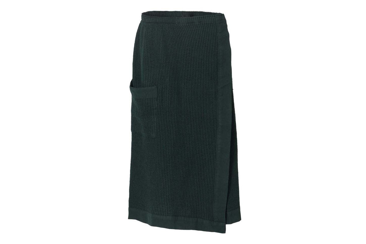 Rento Kenno Recycled Cotton Sauna Waist Towel Wrap - Dark Green