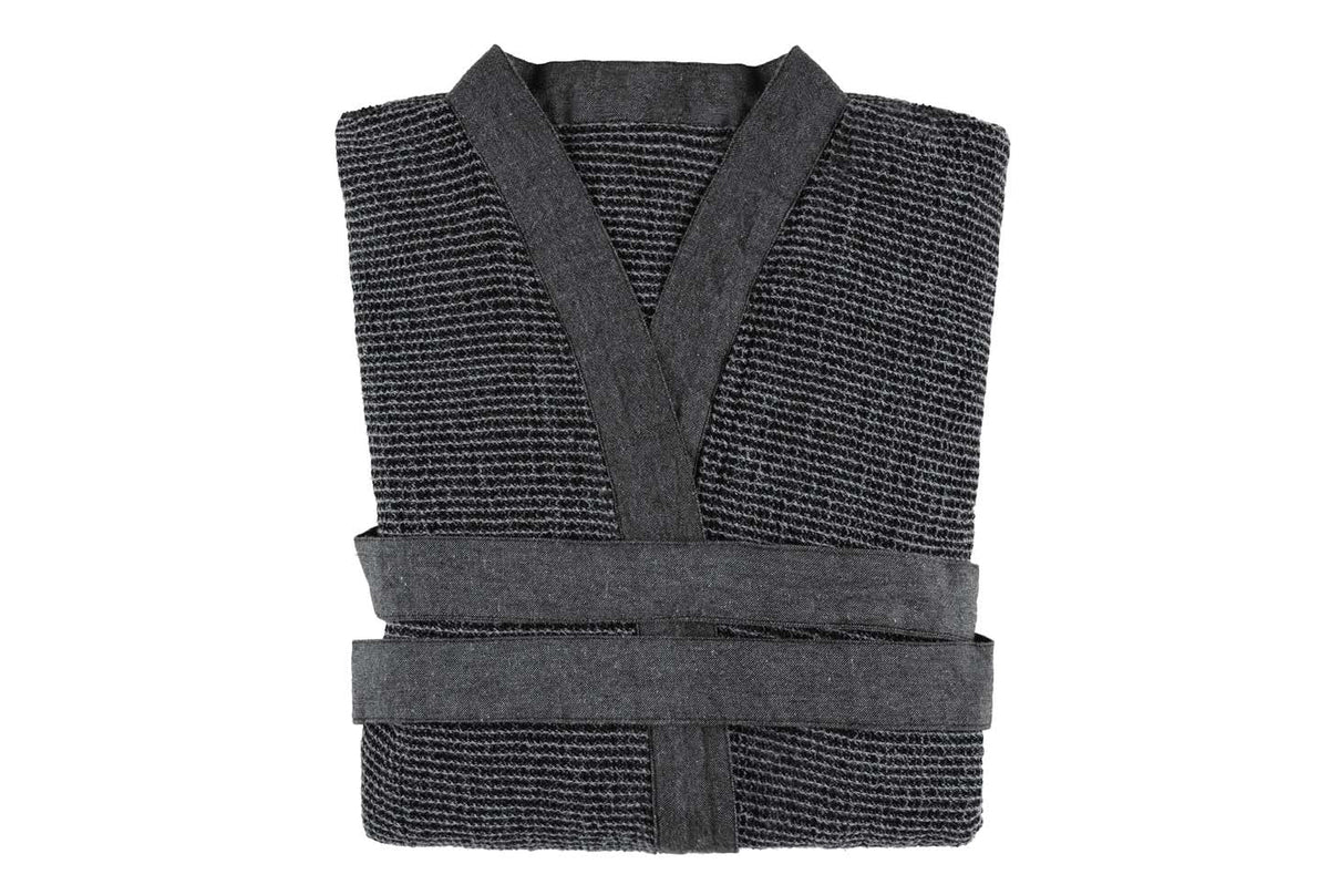 Rento Kenno Recycled Cotton Bath Robe - XXL - Grey