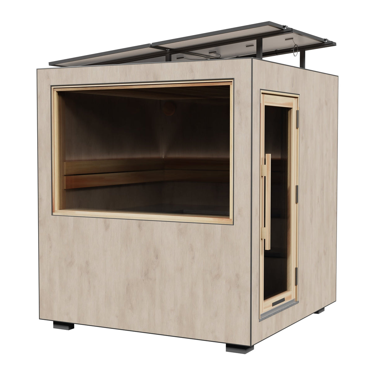 ThermaSol Solaris Solar-Powered Outdoor Sauna Cabin - variant-14-KIR-4561-medium-86w-x-86d-x-97h - 01_hero_medium-86w-x-86d-x-97h.jpg