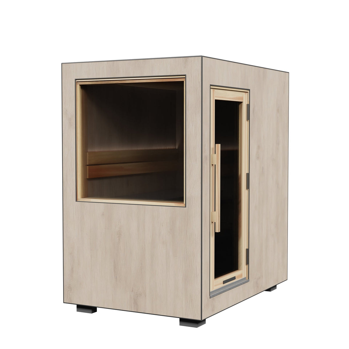 ThermaSol Solaris Solar-Powered Outdoor Sauna Cabin - variant-14-KIR-4560-small-60w-x-86d-x-97h - 01_hero_small-60w-x-86d-x-97h.jpg