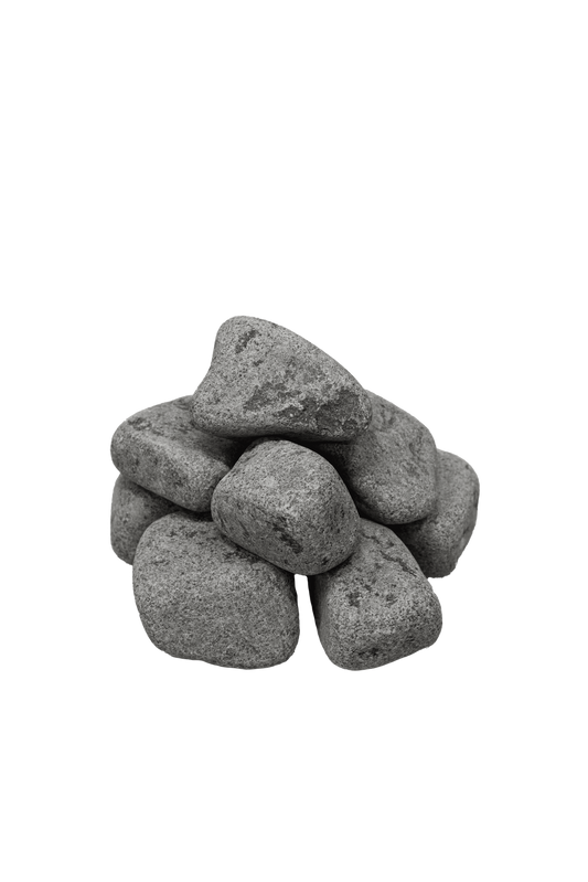 Saunum Sauna Heater Stones, Rounded Olivine, 5-10cm, 33lbs - 01_hero_stones.png