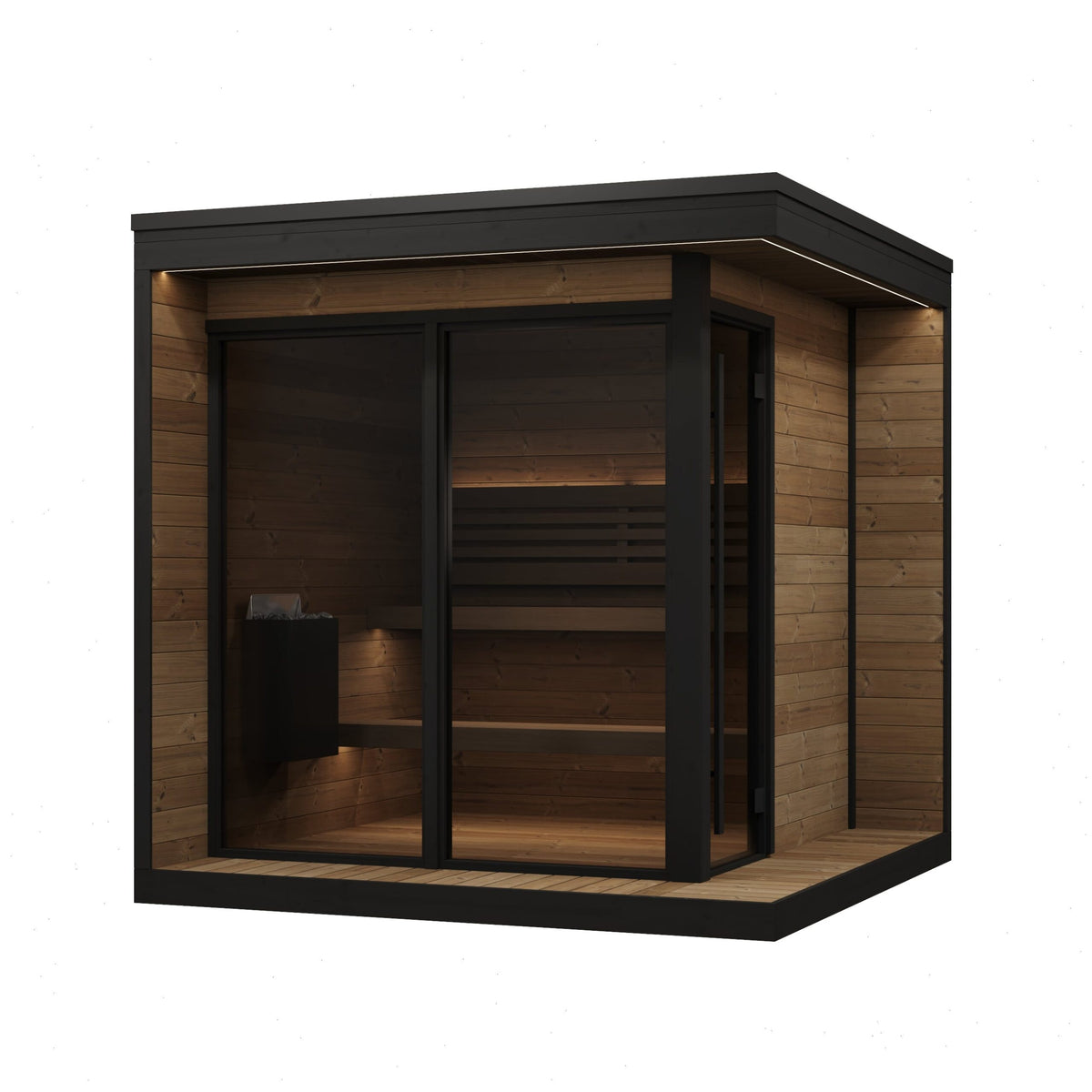 SaunaLife Model GL6 Garden Luxury Series Outdoor Home Sauna Kit - SL-MODELGL6