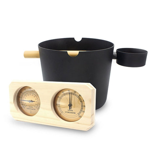 SaunaLife Essentials Set 7 Aluminum Sauna Bucket and Ladle
