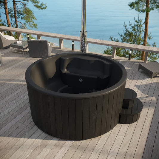 SaunaLife Model S6 Soak Series Home Wood-Burning Hot Tub