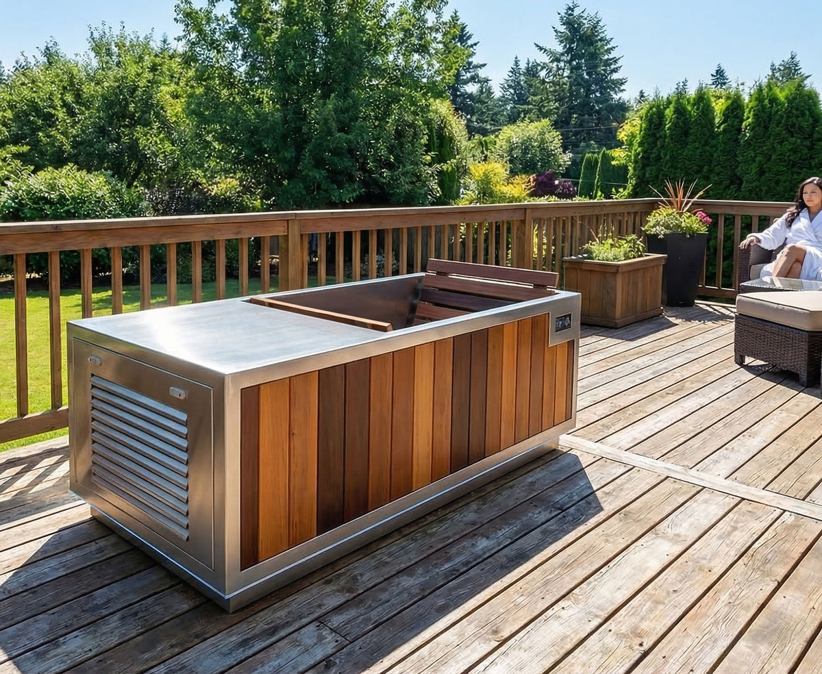 Finnmark SoulCold™ 1-Person Cold & Hot Plunge Tub, 180 gal - 02_lifestyle_angle.jpg