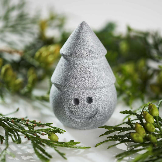 Hukka Jolle Soapstone Sauna Elf with Stacked Cone Hat - 02_lifestyle_stones.jpg
