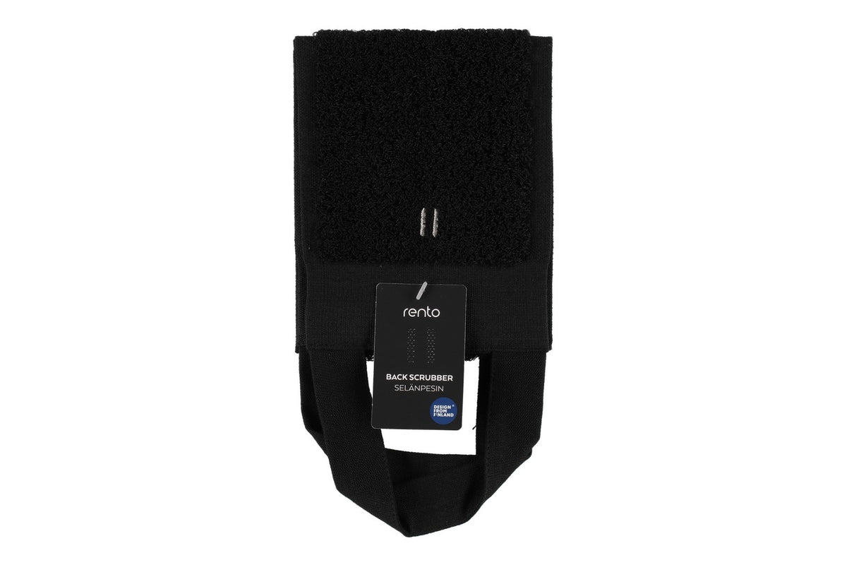 Rento Linen Terry Sauna Back Washer - Black