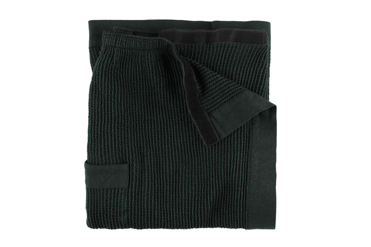 Rento Kenno Recycled Cotton Sauna Waist Towel Wrap - Dark Green