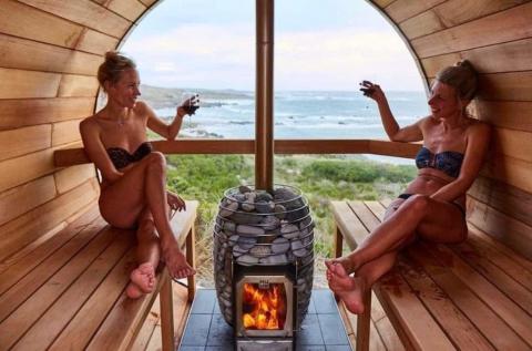 HUUM Sauna Wood Stove Chimney Kit, Barrel