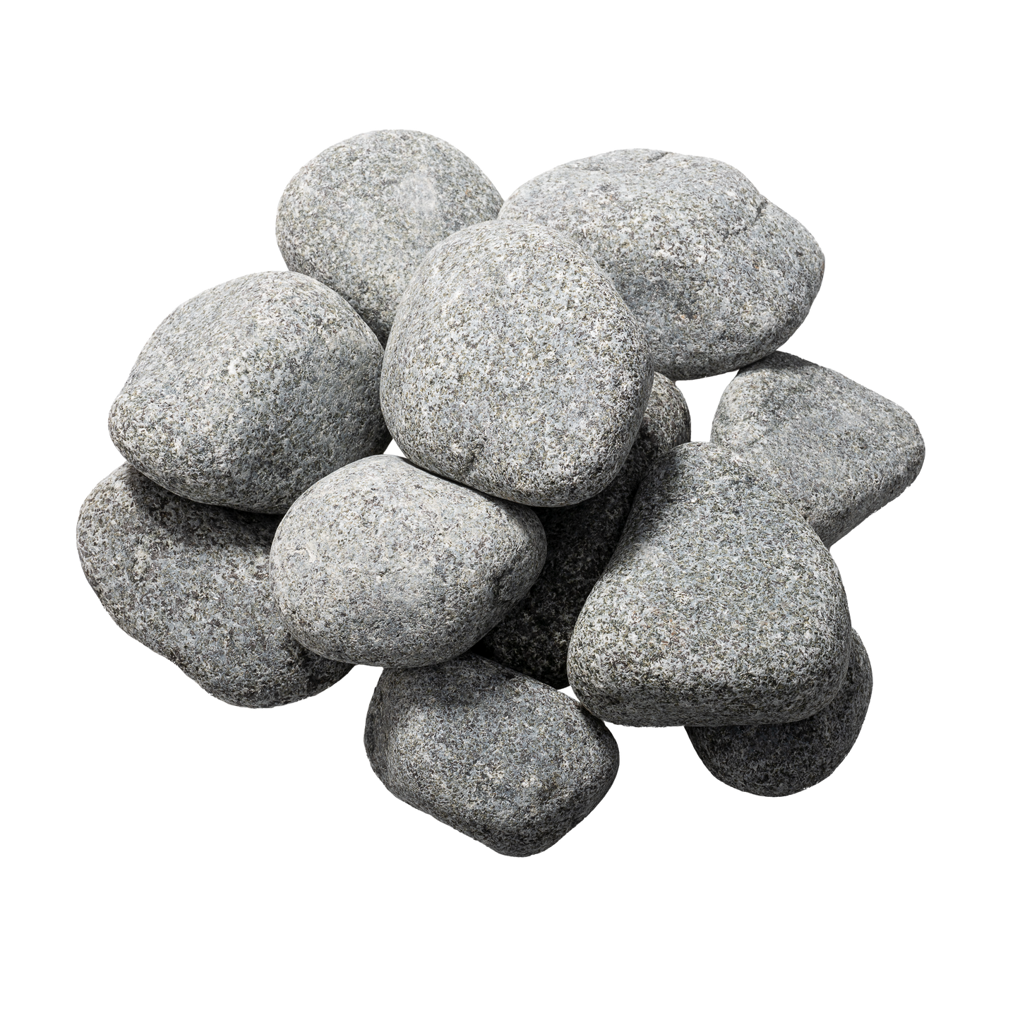Saunum Sauna Heater Stones, Rounded Olivine, 5-10cm, 33lbs