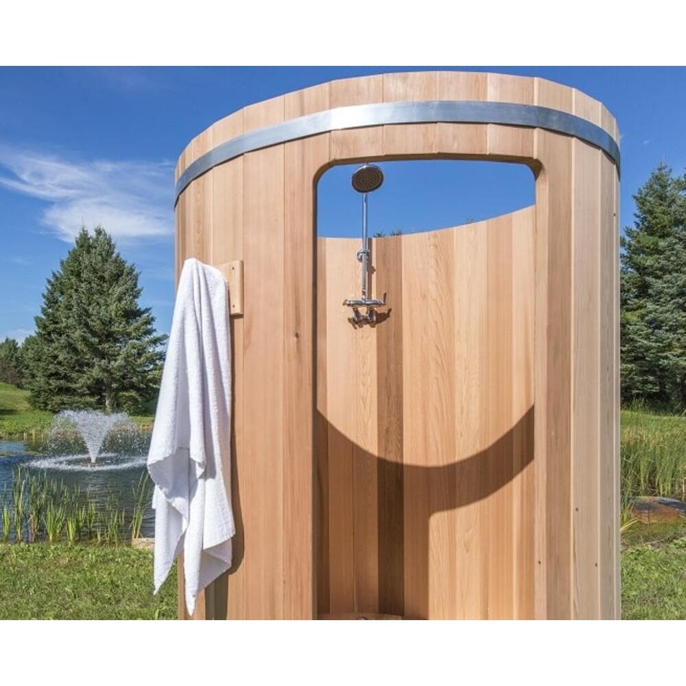 Rainbow Outdoor Shower (Knotty/Clear Red Cedar)