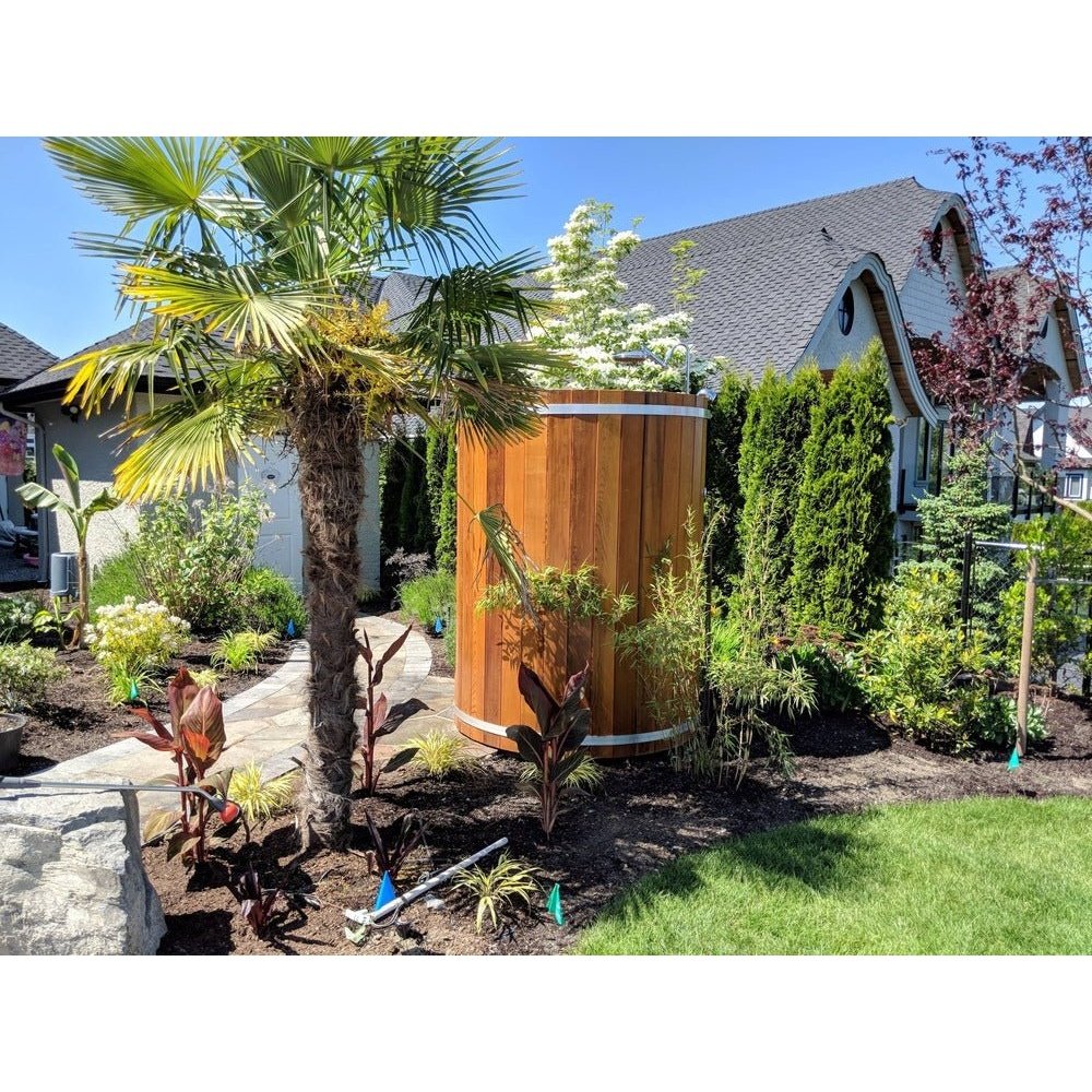 Rainbow Outdoor Shower (Knotty/Clear Red Cedar)