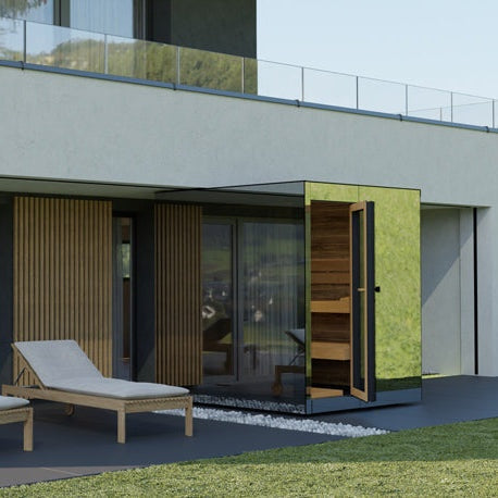 ThermaSol Vue Outdoor Sauna Cabin - 011_detail_vue-right-mirror-glass-3.jpg
