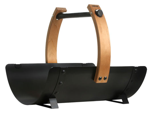 Harvia Wood-Burning Sauna Stove Firewood Carrier, Black - 01_hero.jpg
