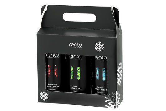 Rento Sauna Scent Gift Set 3 x 400mL (Eucalyptus, Birch, Arctic Berries)