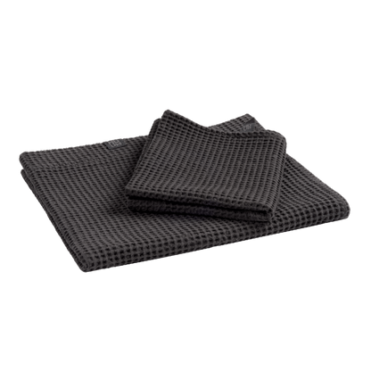 HUUM OVO Sauna Towel Collection Set, Black (Set of 2) - 01_hero.png