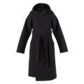 HUUM OVO Hooded Sauna Kimono Robe, Black