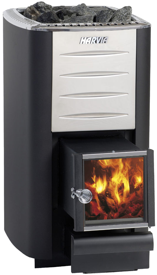Harvia M Series 16.5kW Wood-Burning Sauna Stove w/Exterior Feed - 01_hero.jpg