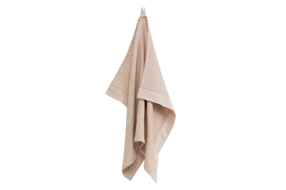Rento Kenno Recycled Cotton Sauna Hand Towel 20" x 28" - Beige