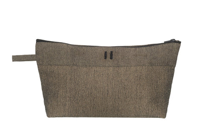Rento Kenno Recycled Cotton Cosmetic Bag - Brown