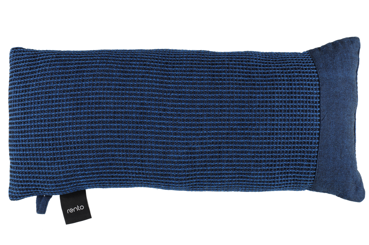 Rento Kenno Recycled Cotton Sauna Pillow 20" x 9" - Dark Blue