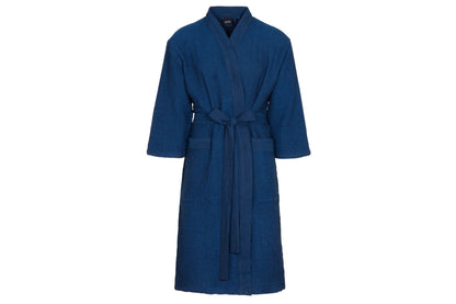 Rento Kenno Recycled Cotton Bath Robe - L/XL - Dark Blue