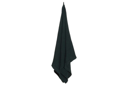 Rento Kenno Recycled Cotton Oversized Sauna Bath Towel 71" x 36" - Dark Green