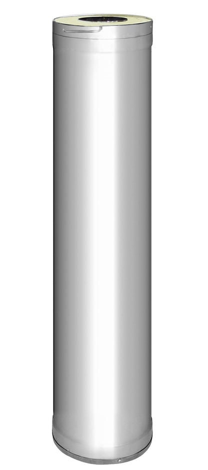 Harvia Sauna Wood Stove Chimney Extension, 1000mm - variant-WHP1000-stainless-steel - 01_hero.jpg