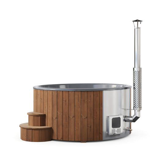 SaunaLife Model S6 Soak Series Home Wood-Burning Hot Tub - 01 Hero