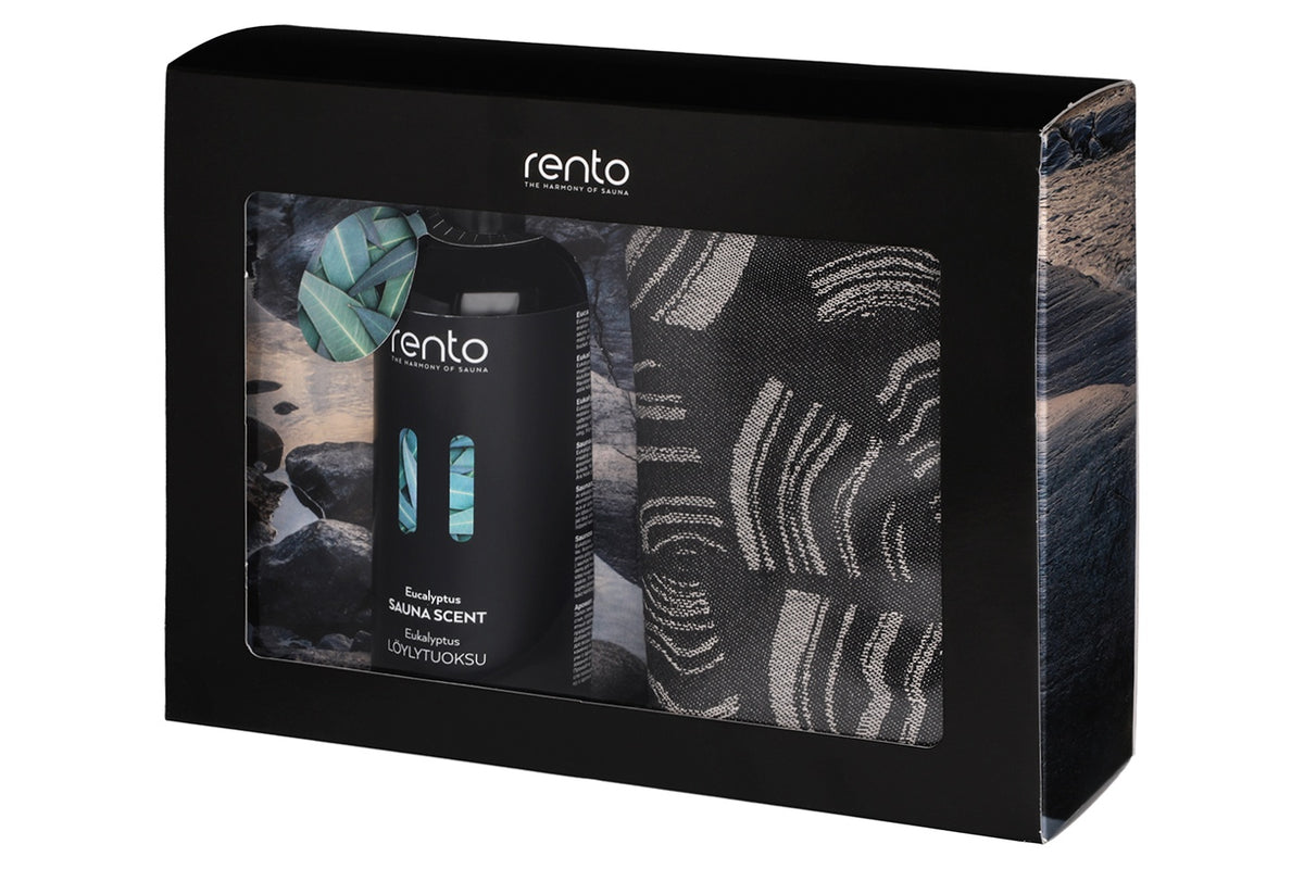 Rento Eucalyptus Scent & Pino Seat Cover Sauna Gift Set