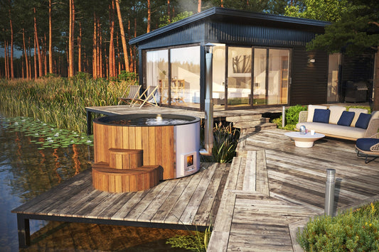 SaunaLife Model S4 Soak Series Home Wood-Burning Hot Tub - 01 Hero