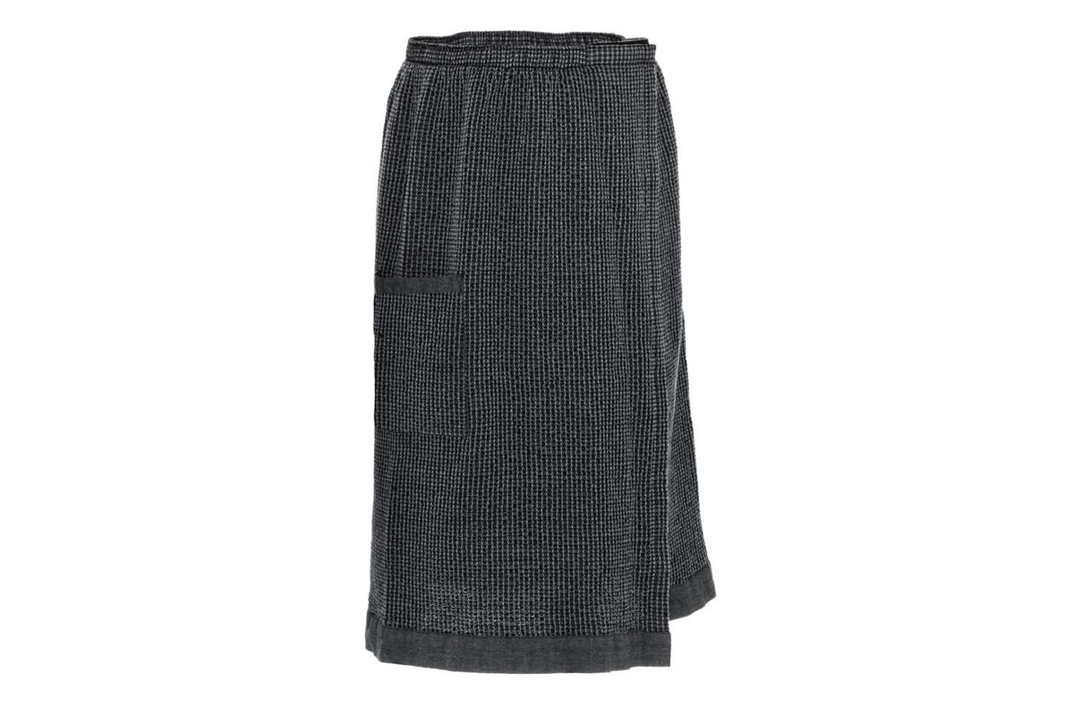 Rento Kenno Recycled Cotton Sauna Waist Towel Wrap - Grey