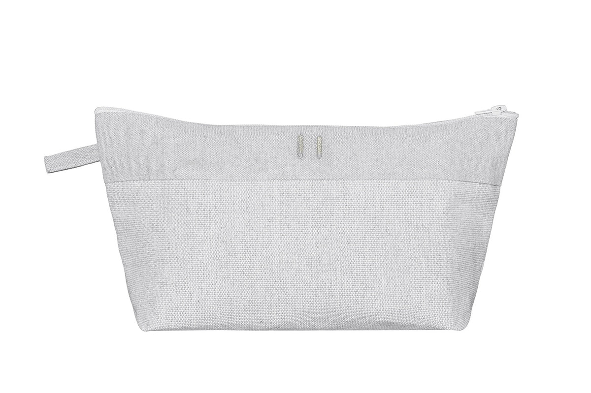 Rento Kenno Recycled Cotton Cosmetic Bag - Light Grey
