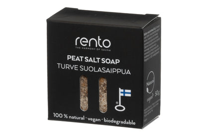 Rento Handmade Natural Salt Soap 50g - Peat (Brown)