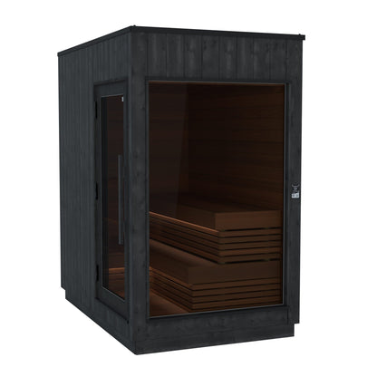 ThermaSol Nordic Misty Outdoor Sauna Cabin - variant-14-KIR-4828-small-left-door-60kw-spirit-electric-heater-w-wifi - 01_hero_small-left-door-60kw-spirit-electric-heater-w-wifi.jpg
