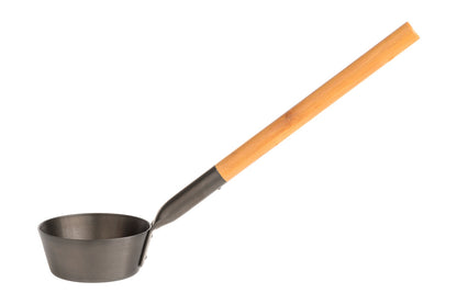 Rento Aluminum Sauna Ladle with Bamboo Handle - Tar