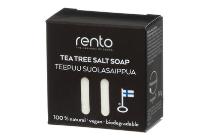 Rento Handmade Natural Salt Soap 50g - Unscented (White)