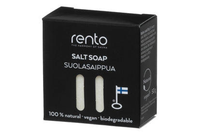 Rento Handmade Natural Salt Soap 50g - Unscented (White)