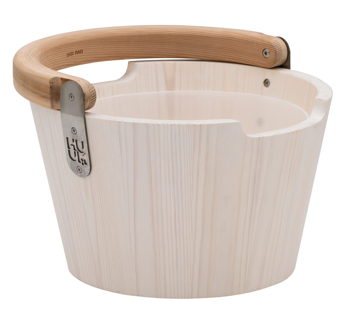 HUUM TASA Wood Sauna Bucket w/ Curved Handle - variant-HM009032-white - 01_white.png