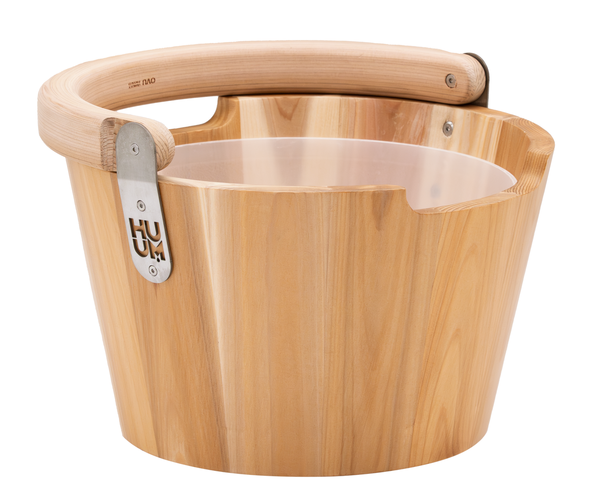 HUUM TASA Wood Sauna Bucket w/ Curved Handle - variant-HM009012-wood - 01_wood.png