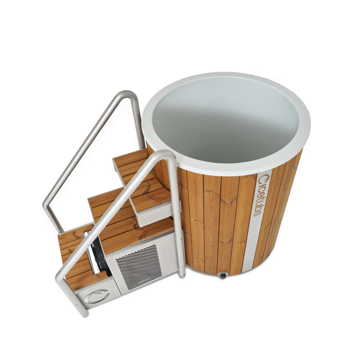 Icetubs IceBarrel XL Cold Plunge - variant-129677-stairs - 02_angle_stairs.png