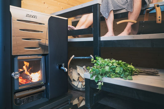 Harvia Protective Bedding for Harvia Sauna Stoves, Black, LG - 02_lifestyle.jpg