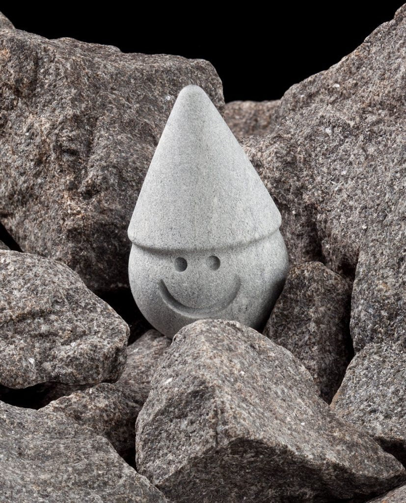 Hukka Tahvo Soapstone Sauna Elf with Cone Hat - 02_lifestyle.jpg