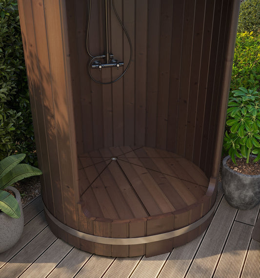 SaunaLife Model R3 Rain Series Outdoor Barrel Shower Kit