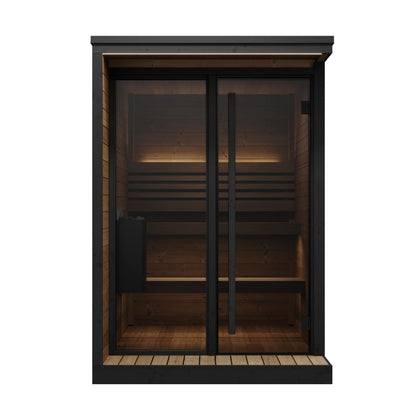 SaunaLife Model GL4 Garden Luxury Series Outdoor Home Sauna Kit