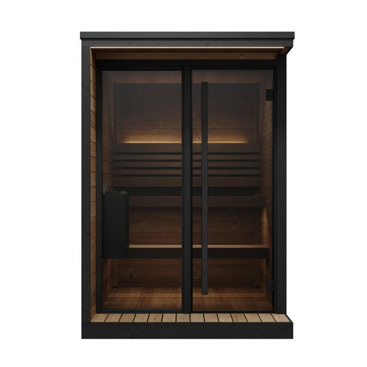 SaunaLife Model GL4 Garden Luxury Series Outdoor Home Sauna Kit